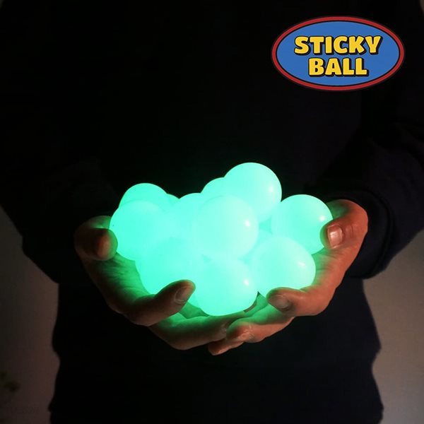 찐득쫀득 끈끈이 야광 스티키볼(sticky ball) 1세트 9개입