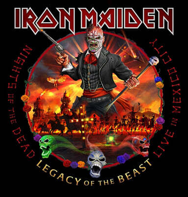 Iron Maiden — Nights Of The Dead, Legacy Of The Beast: Live In Mexico City 앨범 커버