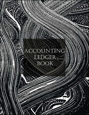 Accounting Ledger: General Business Ledger Checking Account Transaction Register Cash Book For Bookkeeping - 7 Column Payment Record And