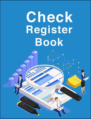 Check Register Book: Wonderful Checkbook Register / Check Registers For Personal Checkbook. Ideal Accounting Ledger Book And Expense Tracke