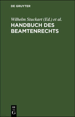 Handbuch Des Beamtenrechts