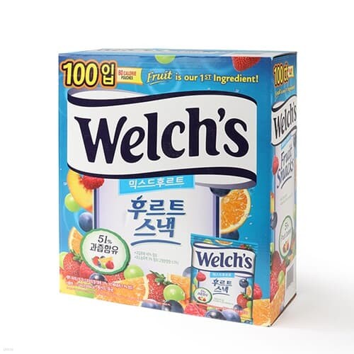 [글로벌푸드][코스트코]Welchs웰치스 믹스 후르츠 젤리 2.5kg (100입)