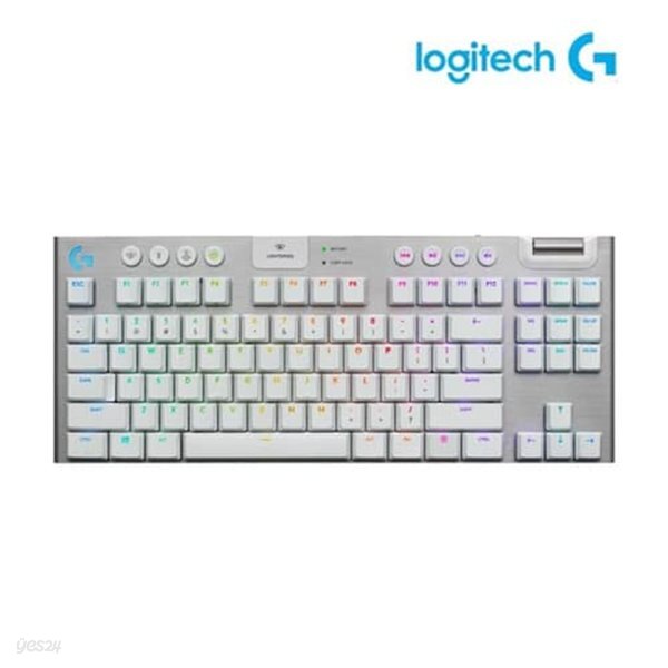 로지텍코리아] 텐키리스 무선 게이밍 키보드 G913 Tkl 화이트 Tactile - 예스24
