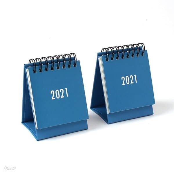 2021년 미니 탁상 캘린더 2p(블루) 스프링 월간달력