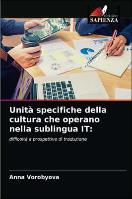 Unita specifiche della cultura che operano nella sublingua IT