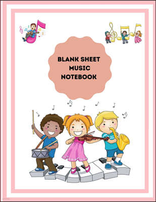 Blank Sheet Music Notebook