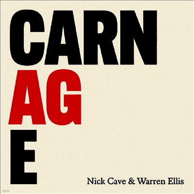 Nick Cave & Warren Ellis — Carnage 앨범 커버