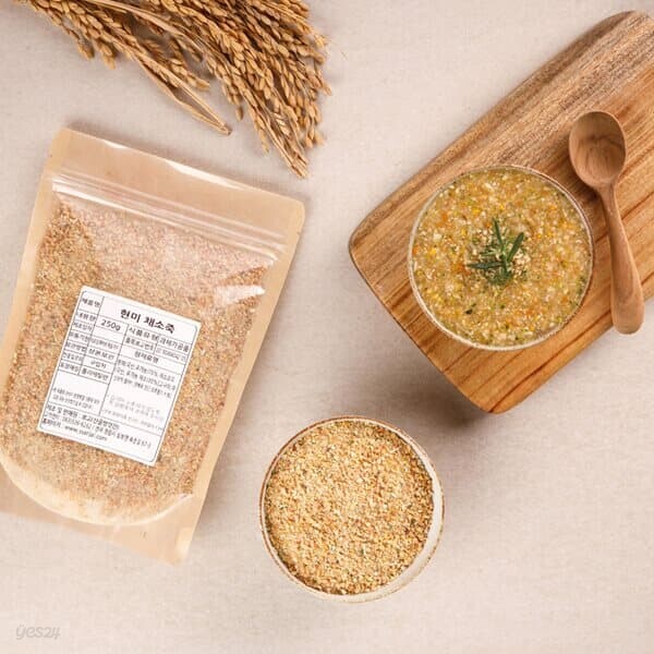 [싸리재] 싸리재 아침대용 간편죽 끓여먹는 [ 현미 채소죽 250g ] 건강식 다이어트죽 - 인공화학첨가물 0% 우리 농산물로 만듭니다
