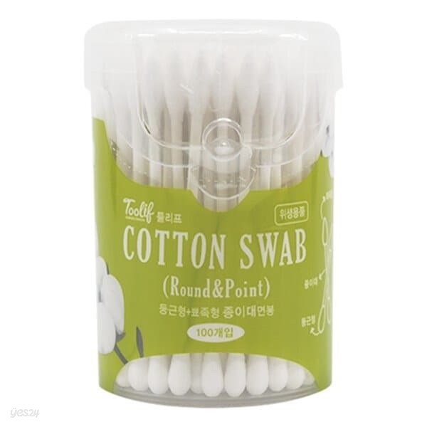 COTTON SWAB 면봉(Round&amp;Point/100개입)