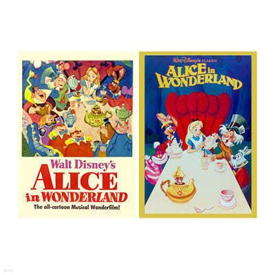 디즈니 이상한 나라의 앨리스 70주년 기념 프레임 포스터 세트