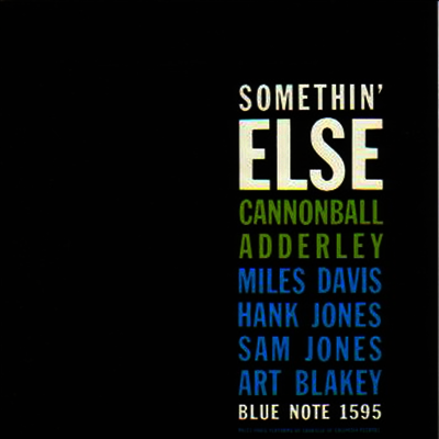 Cannonball Adderley — Somethin' Else 앨범 커버