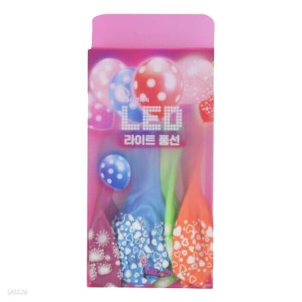 LED 하트 전체인쇄 풍선(4입)