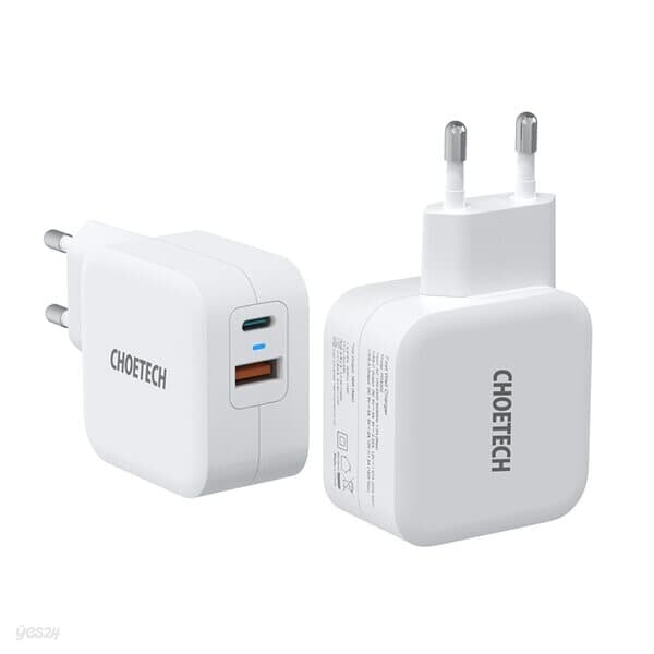 [CHOETECH] 초텍 PD 20W+QC 듀얼 C타입 충전기 PD5002