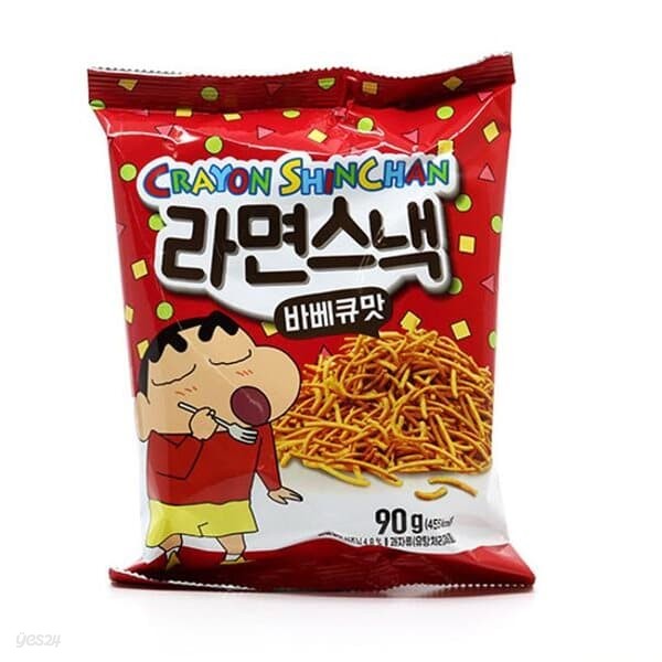 크레용신짱 라면스낵 바베큐맛90g