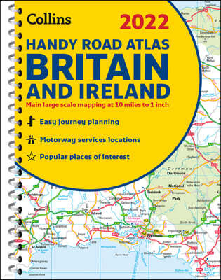2022 Collins Handy Road Atlas Britain and Ireland