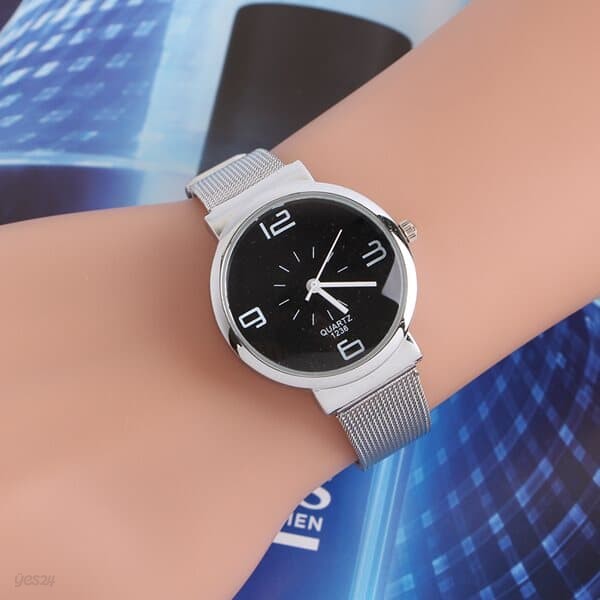 레티 여성 손목시계(블랙)/심플 캐주얼 메탈시계