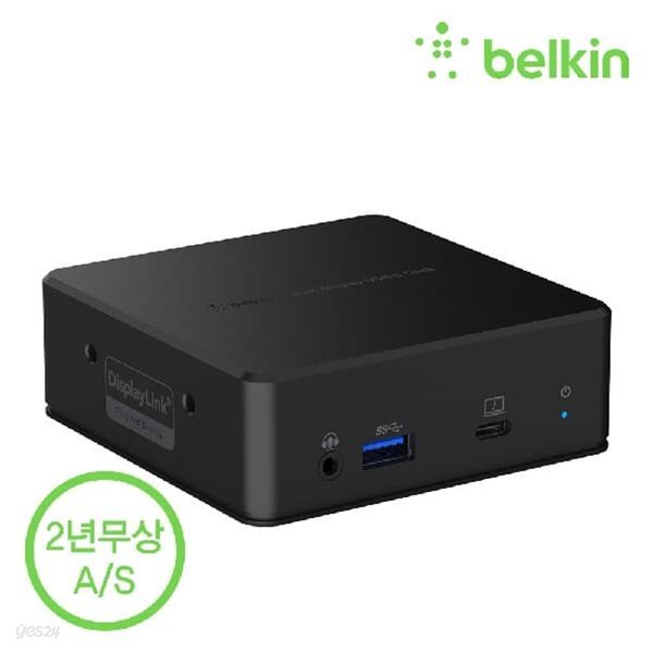 벨킨 USB-C타입 듀얼 디스플레이 도킹스테이션 멀티허브 듀얼모니터 85W 충전 HDMI 이더넷 INC002qc