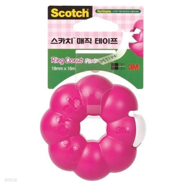 3M 매직테이프 링도넛(라즈베리/18mm*16m)(18mmX16m 1개입)