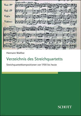 Verzeichnis des Streichquartetts