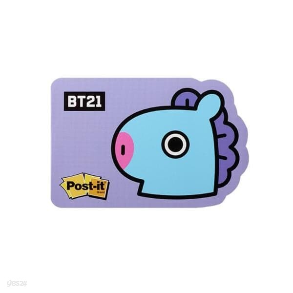 포스트잇&#174; 강한점착용 모양노트 654-BT21망(76mm x 76mm 30매)