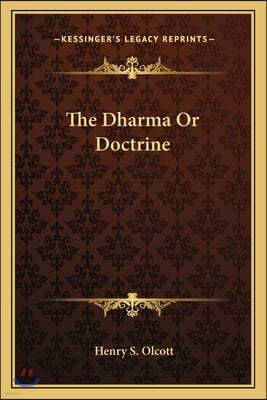 The Dharma Or Doctrine