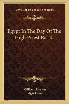 Egypt In The Day Of The High Priest Ra-Ta