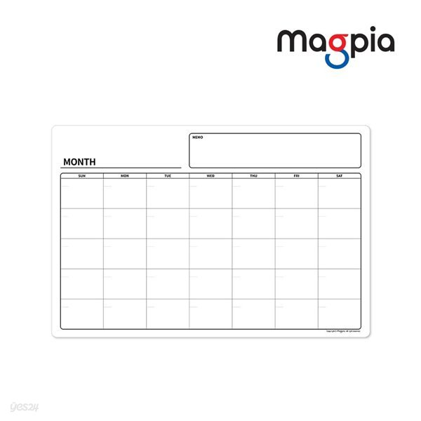 [마그피아] 월중행사 및 계획표 (MRMB-ME6040) / 고무자석 화이트보드
