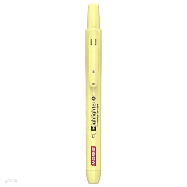 저스트클릭 마일드 형광펜S 옐로우(1.0mm/모리스)