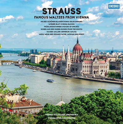 Wiener Staatsoper Orchestra — Wiener Staatsoper Orchestra 요한 슈트라우스 2세: 유명 왈츠 모음 (J. Strauss II: Blue Danube, Voices of Spring) LP] 앨범 커버