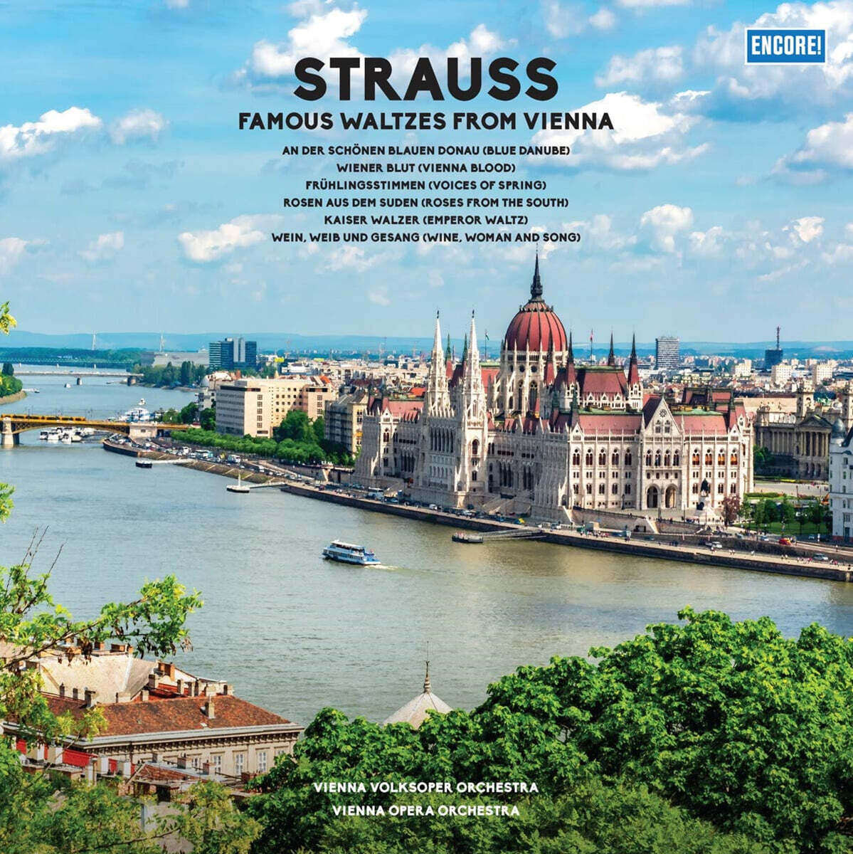Wiener Staatsoper Orchestra 요한 슈트라우스 2세: 유명 왈츠 모음 (J. Strauss II: Blue Danube, Voices of Spring) LP]