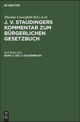 Sachenrecht: Teil 2: §§ 1018-1296