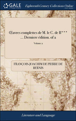 uvres complettes de M. le C. de B*** ... Derniere edition. of 2; Volume 2