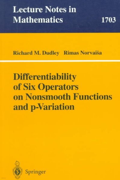 Differentiability of Six Operators on Nonsmooth Functions and P-Variation