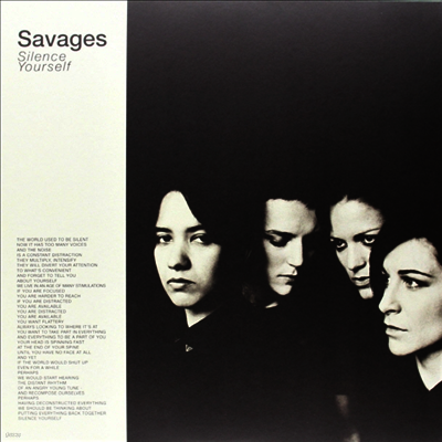 Savages — Silence Yourself 앨범 커버