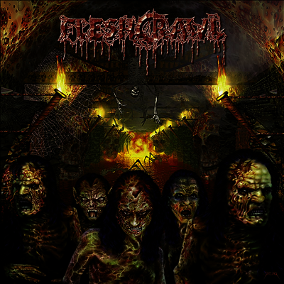 Fleshcrawl — As Blood Rains From The Sky 앨범 커버