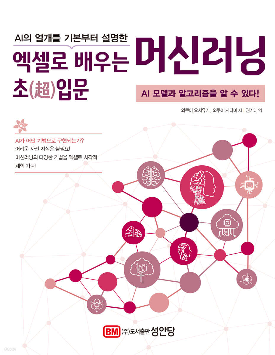 AI의 얼개를 기본부터 설명한 엑셀로 배우는 머신러닝 초(超)입문