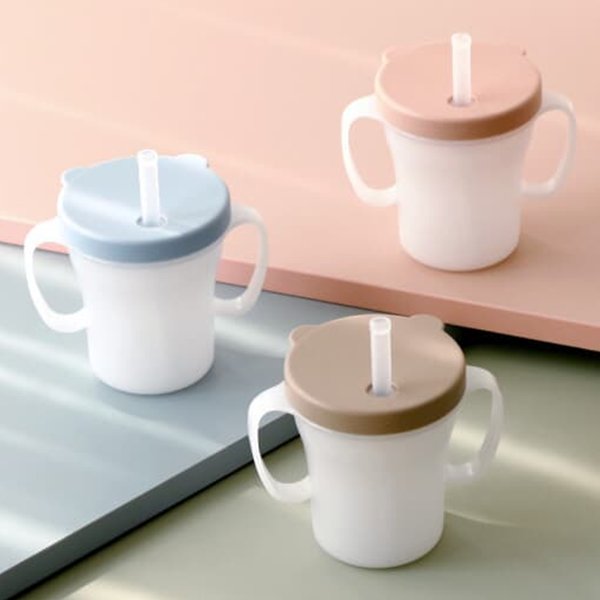 에디슨 베이비 흘림방지 빨대컵 200ml
