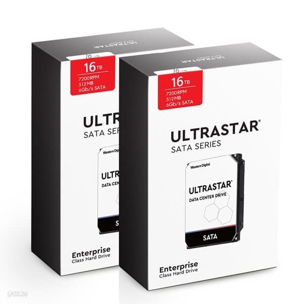 WD Ultrastar HC550 16TBx2 32TB SATA3 패키지 2PACK