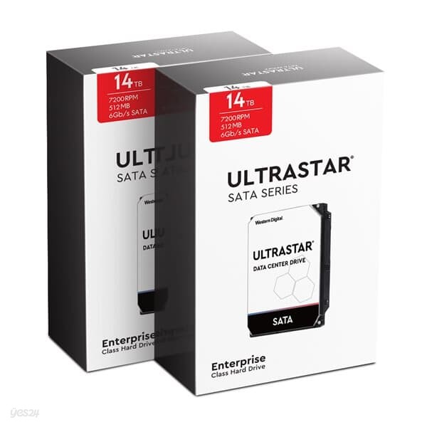 WD Ultrastar HC530 14TBx2 28TB SATA3 패키지 2PACK
