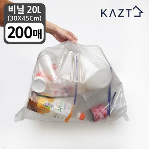 분리수거함 휴지통 비닐봉투30x45Cm 20L 200매