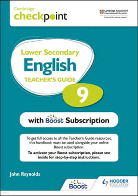Cambridge Checkpoint Lower Secondary English Teacher's Guide 9 with Boost Subscription Booklet