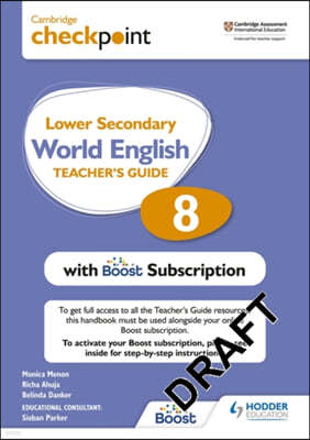 Cambridge Checkpoint Lower Secondary English Teacher's Guide 8 with Boost Subscription Booklet