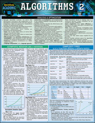 Algorithms 2: A Quickstudy Laminated Reference Guide