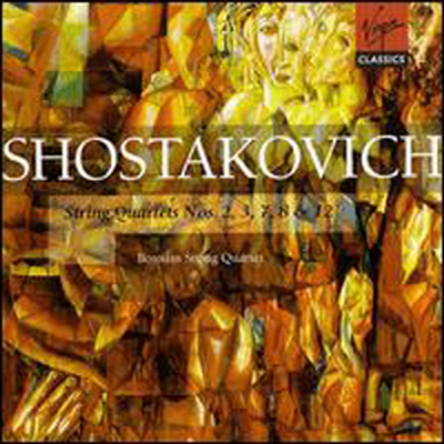 Ÿںġ:   2, 3, 7, 8, 12 (Shostakovich: String Quartets Nos.2, 3, 7, 8 & 12) (2CD) - Borodin Quartet