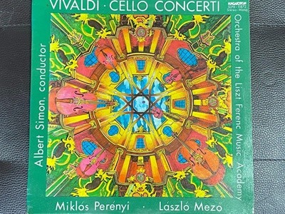 [LP] 미클로스 페레니 , 라슬로 메죄 -  Miklos Perenyi , Laszlo Mezo - Vivaldi Cello Concerti LP [헝가리반] 