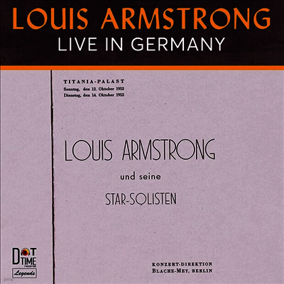 Louis Armstrong — Live In Germany 1952 앨범 커버