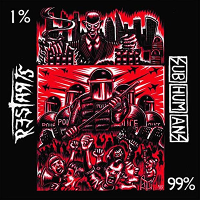 Subhumans,Restarts — Split 앨범 커버