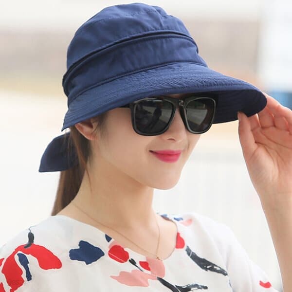 해오리 여성 햇빛가리개 탈부착 자외선차단 썬캡 모자