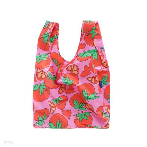 [바쿠백] 휴대용 장바구니 접이식 시장가방 Tomatoes