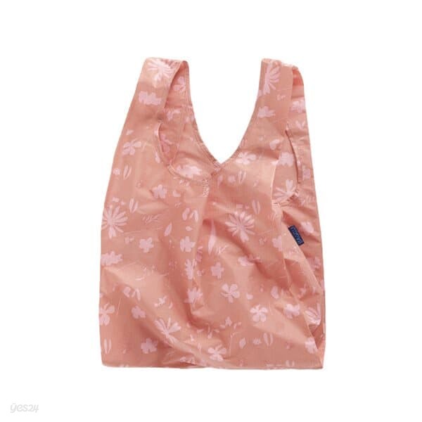 [바쿠백] 휴대용 장바구니 접이식 시장가방 Floral Sun Print Pink